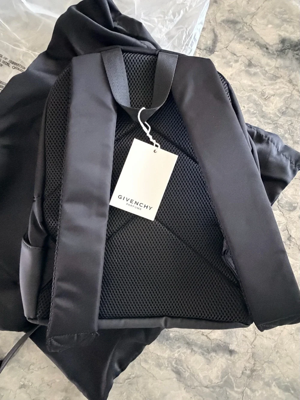 Givenchy Black Nylon Parfums Backpack